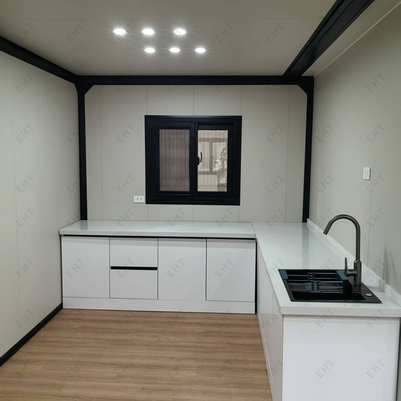 20 jalkaa kaksisiipinen laajennettava konttitalo tehdasvalmisteinen liikkuva asuinyksikkö