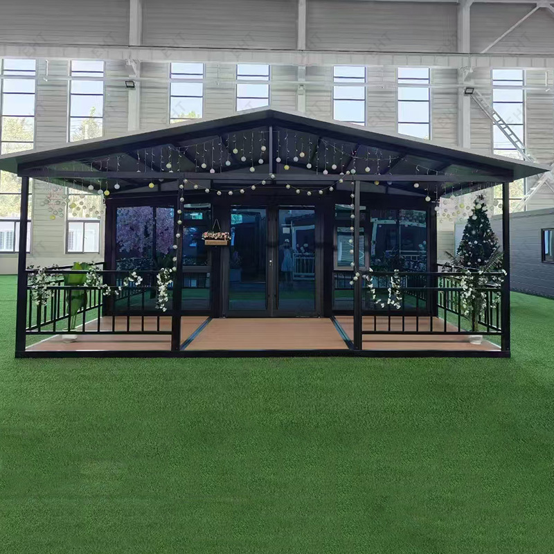 20 jalkaa kaksisiipinen laajennettava konttitalo tehdasvalmisteinen liikkuva asuinyksikkö